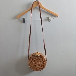 Round Woven Handbag